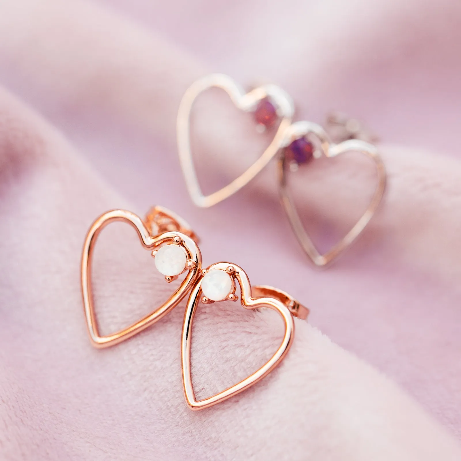 Sweetheart Stone Earrings