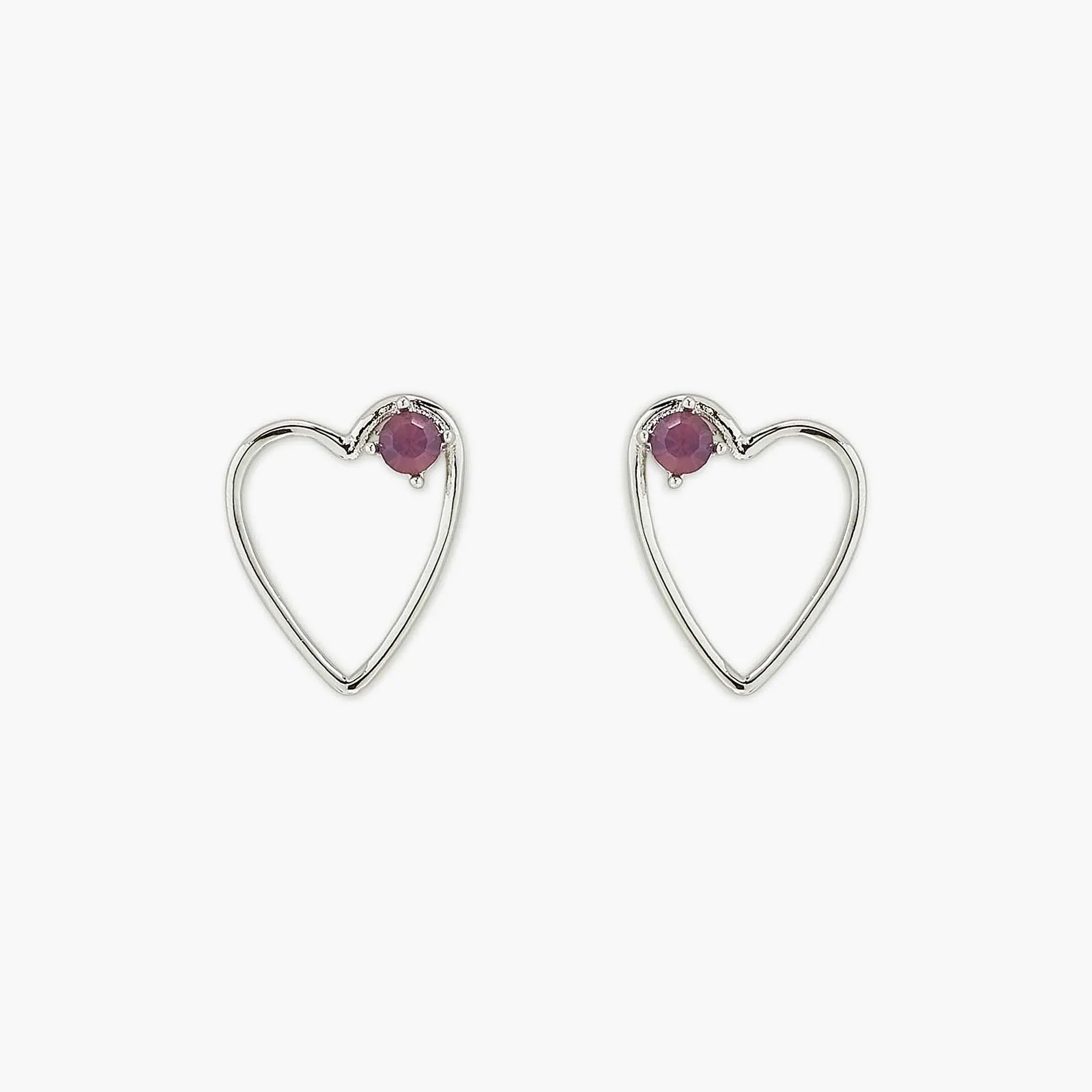 Sweetheart Stone Earrings