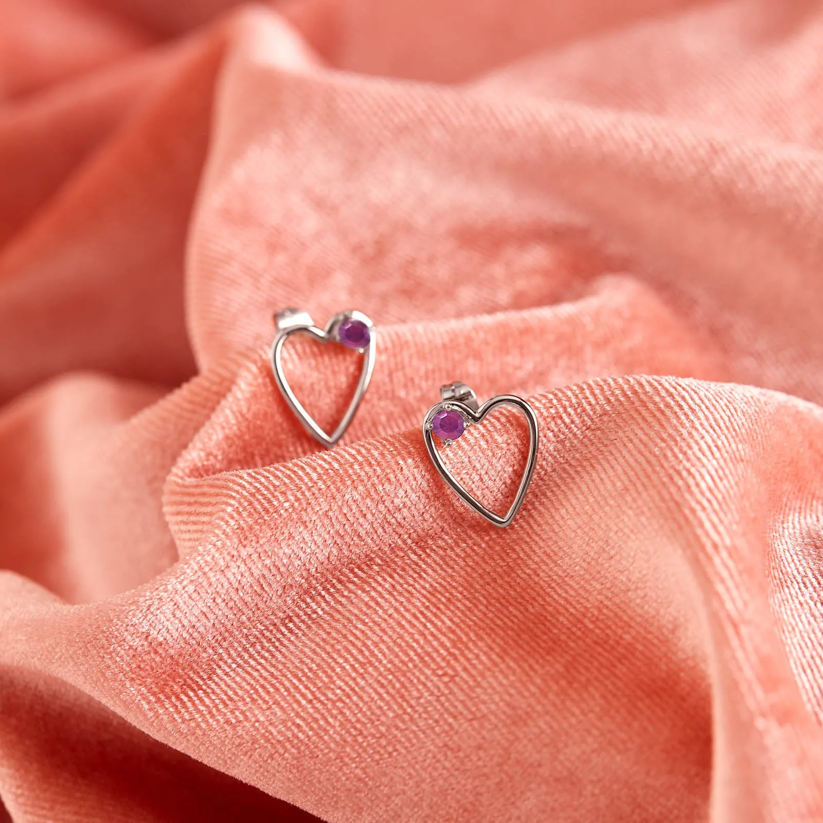 Sweetheart Stone Earrings