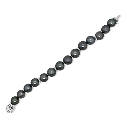 Tahitian Pearl & Diamond Bracelet