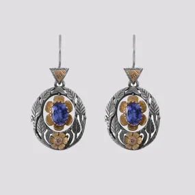 Tanzanite and Diamond Earrings