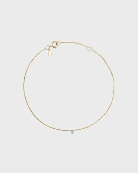 The Petite Aquamarine Birthstone Bracelet