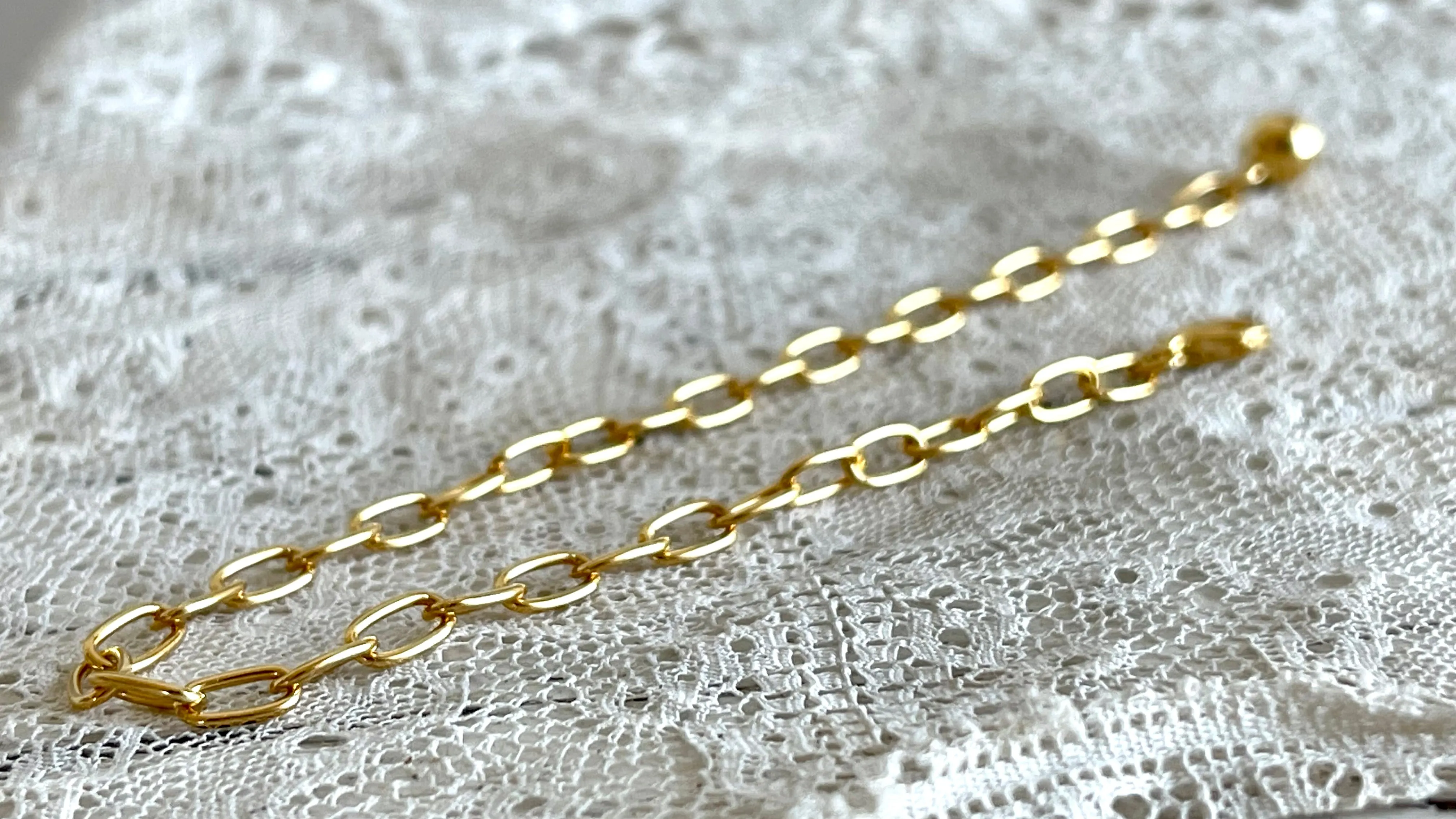 'Thick chain' bracelet | 24K Gold plated