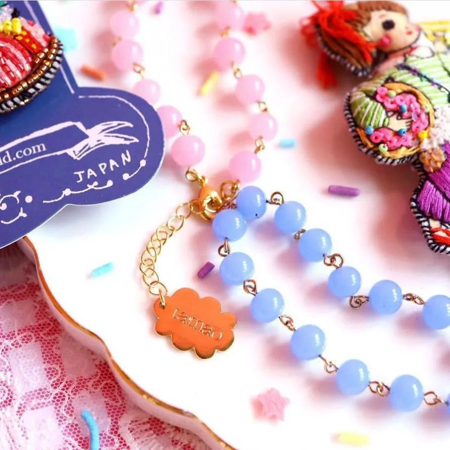 TM - MUS3326 Macaroon Girl Long Necklace