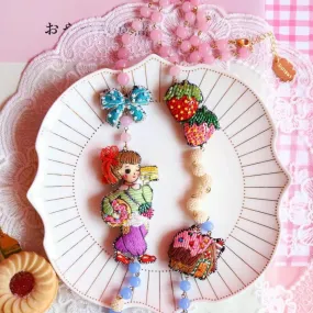 TM - MUS3326 Macaroon Girl Long Necklace