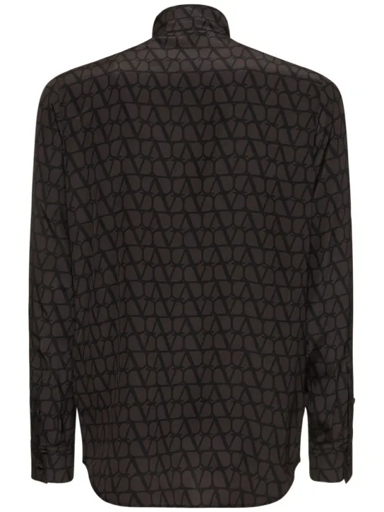 Valentino   Toile iconographe silk crepe shirt 