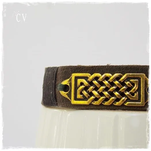 Viking Leather Bracelet