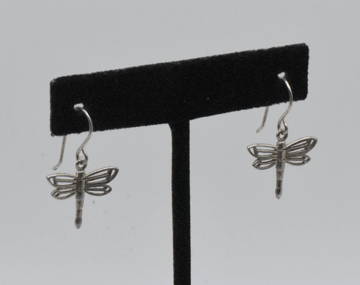 Vintage Sterling Silver Dragonfly Earrings