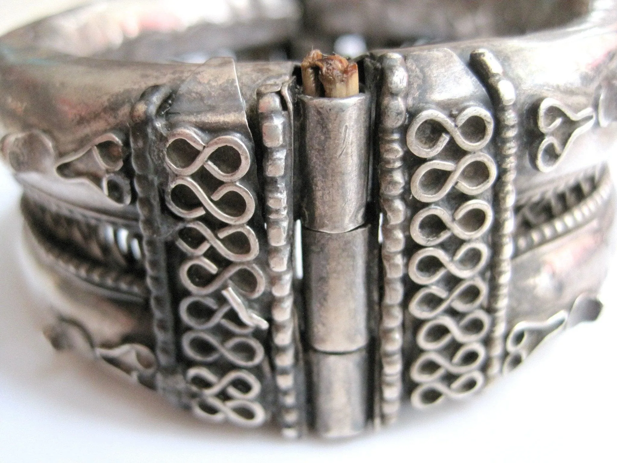 Vintage Tribal Indian Silver Bracelet from Orissa