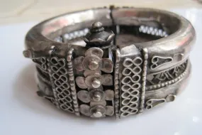 Vintage Tribal Indian Silver Bracelet from Orissa