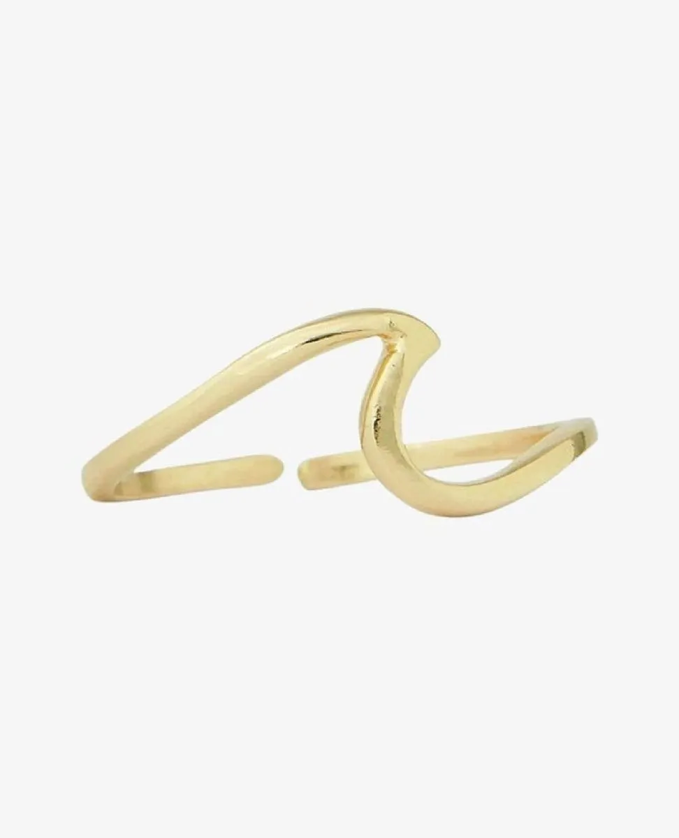 Wave Toe Ring