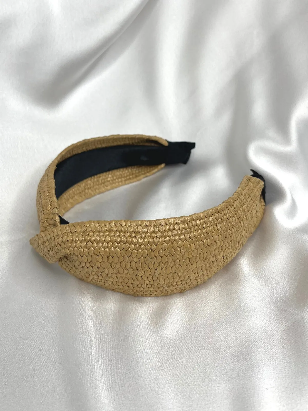 woven headband / Beige